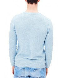 Мужской голубой свитер с круглым вырезом от s.Oliver