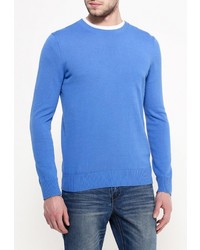 Мужской голубой свитер с круглым вырезом от Sela