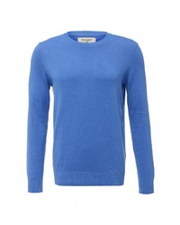 Мужской голубой свитер с круглым вырезом от Sela
