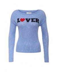 Женский голубой свитер с круглым вырезом от SPRINGFIELD