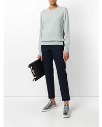 Женский голубой свитер с круглым вырезом от Joseph