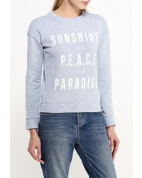 Женский голубой свитер с круглым вырезом от Tom Tailor Denim