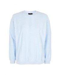 Женский голубой свитер с круглым вырезом от Topshop
