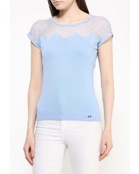 Женский голубой свитер с круглым вырезом от Zarina