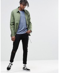 Мужской голубой свитер от Asos