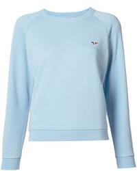 Женский голубой свитер от MAISON KITSUNE