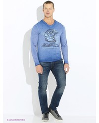 Мужской голубой свитер от Mezaguz
