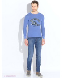 Мужской голубой свитер от Von Dutch
