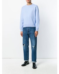 Мужской голубой свитшот от Maison Margiela