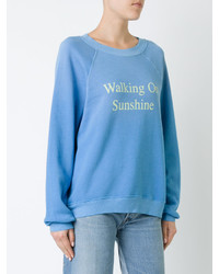 Женский голубой свитшот от Wildfox Couture