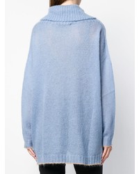 Голубой свободный свитер от Twin-Set