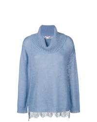 Голубой свободный свитер от Twin-Set