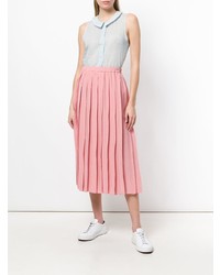 Голубой топ без рукавов от Sara Lanzi