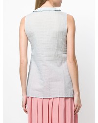 Голубой топ без рукавов от Sara Lanzi