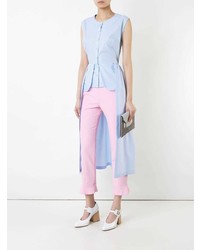 Голубой топ без рукавов от Elaidi