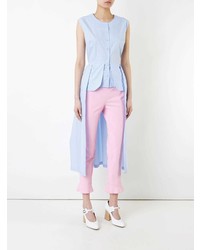 Голубой топ без рукавов от Elaidi