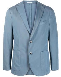 Мужской голубой хлопковый пиджак от Boglioli