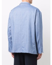 Мужской голубой хлопковый пиджак от MACKINTOSH