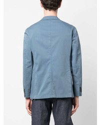Мужской голубой хлопковый пиджак от Boglioli