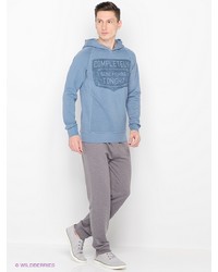 Мужской голубой худи с принтом от Broadway