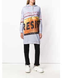 Женский голубой худи с принтом от R13