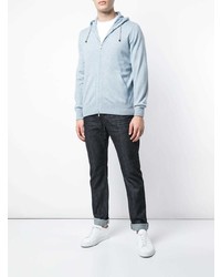 Мужской голубой худи от Brunello Cucinelli