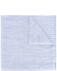 Мужской голубой шарф в вертикальную полоску от Corneliani