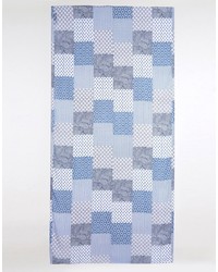 Женский голубой шарф с принтом от Asos