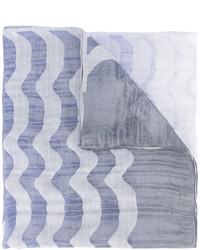Женский голубой шарф от Armani Collezioni