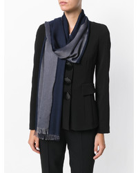 Женский голубой шарф от Emporio Armani