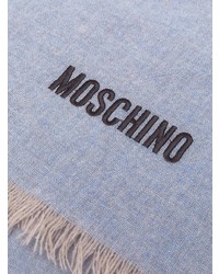 Мужской голубой шарф от Moschino