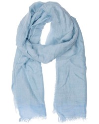 Женский голубой шарф от Faliero Sarti