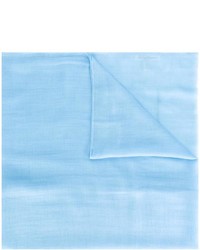 Женский голубой шарф от Salvatore Ferragamo