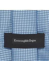 Мужской голубой шелковый галстук от Ermenegildo Zegna
