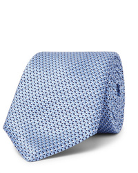 Мужской голубой шелковый галстук от Hugo Boss