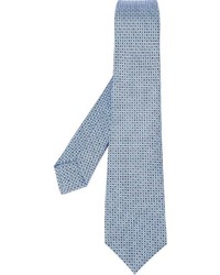 Мужской голубой шелковый галстук от Kiton