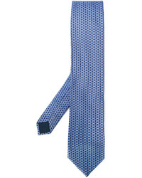 Мужской голубой шелковый галстук от Lanvin