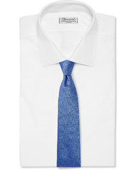 Мужской голубой шелковый галстук от Turnbull & Asser