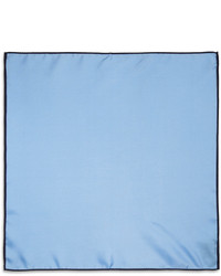 Голубой шелковый нагрудный платок от Drakes