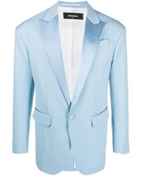 Мужской голубой шелковый пиджак от DSQUARED2
