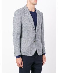 Мужской голубой шерстяной пиджак от Hardy Amies