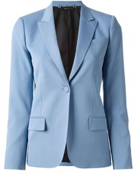 Женский голубой шерстяной пиджак от Gucci
