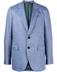 Мужской голубой шерстяной пиджак от Paul Smith
