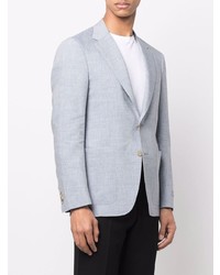 Мужской голубой шерстяной пиджак от Canali