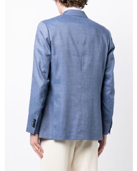 Мужской голубой шерстяной пиджак от Paul Smith