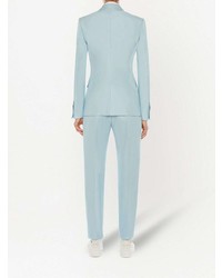 Мужской голубой шерстяной пиджак от Alexander McQueen