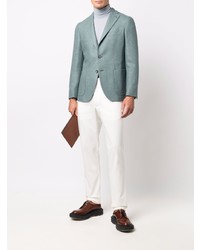 Мужской голубой шерстяной пиджак от Boglioli