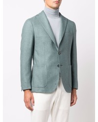 Мужской голубой шерстяной пиджак от Boglioli