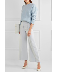 Женский голубой шерстяной свитер от Emilia Wickstead