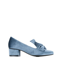 Голубые бархатные туфли от Macgraw